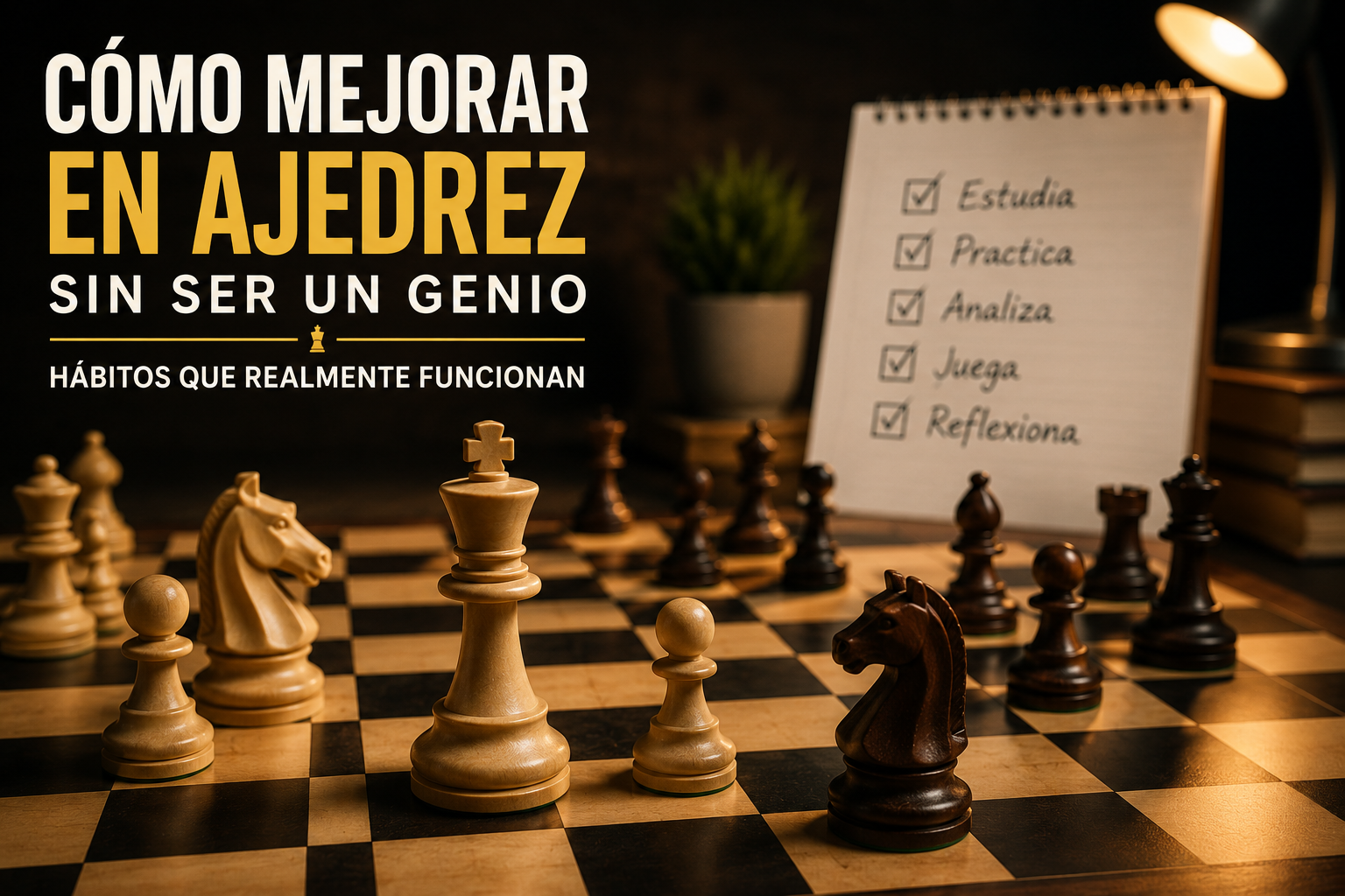 🚀 Cómo mejorar en ajedrez sin ser un genio: hábitos que realmente funcionan