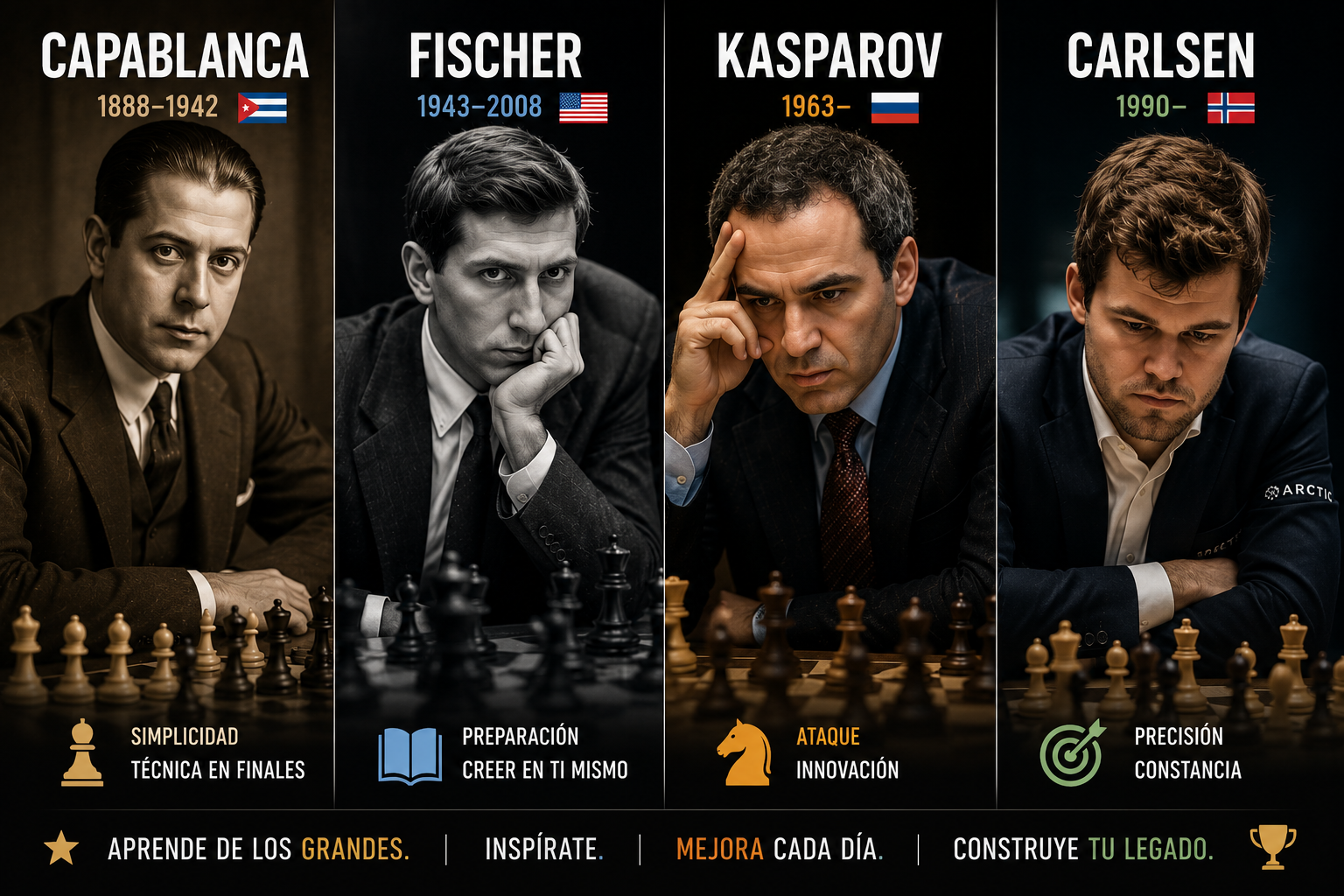 👑 Grandes campeones y lo que podemos aprender de ellos